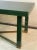 Paolo Gucci 1980s Paolo Gucci Modernist Deep Green Lacquered Wood & Brass X Base Dining Table For Sale - Image 4 of 10