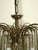 Gold-Plated Metal Lead Crystal Ball Three-Light Chandelier, 1970s For Sale - Image 6 of 11