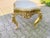 Gold 1980s Artisan Louis XVI Gold Beech Marble Coffee Table For Sale - Image 8 of 11