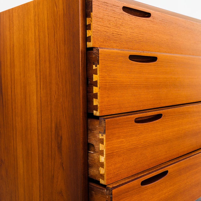 1960s Restored Ib Kofod-Larsen Danish Modern Teak Chest of Drawers by Brande Mobelfabrik For Sale - Image 12 of 16