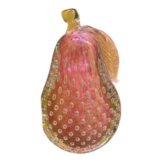 1960s Murano Glass Pear For Sale