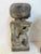 Pair carved wood of seated figures Oceanic each figure is 20.75 x 7.5 x 8.75 in.r VERY RARE