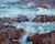 Pacific Coast Rocks - Expressionist Seascape Oil Painting For Sale