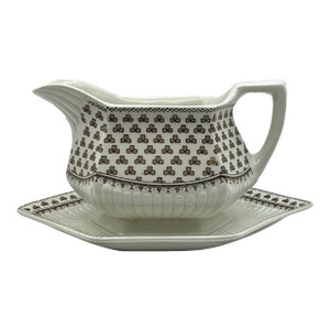 Vintage Wm. Adams & Sons “Sharon” Ironstone Sauce Boat