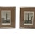 Pair Antique Roman Engravings Column of Antoninus &amp; Trajan Dr Bikoff Estate Framed Frame Approx. 9¼" Wide x 11" High....