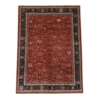 Vintage Persian Tabriz Design Palace Size Hand Knotted Rug, 10'00 X 14'00 For Sale
