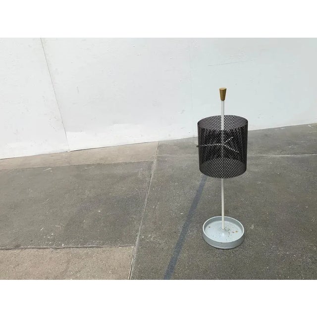 Mid-Century Minimalist Perforated Steel Umbrella Stand, 1960s For Sale - Image 5 of 18