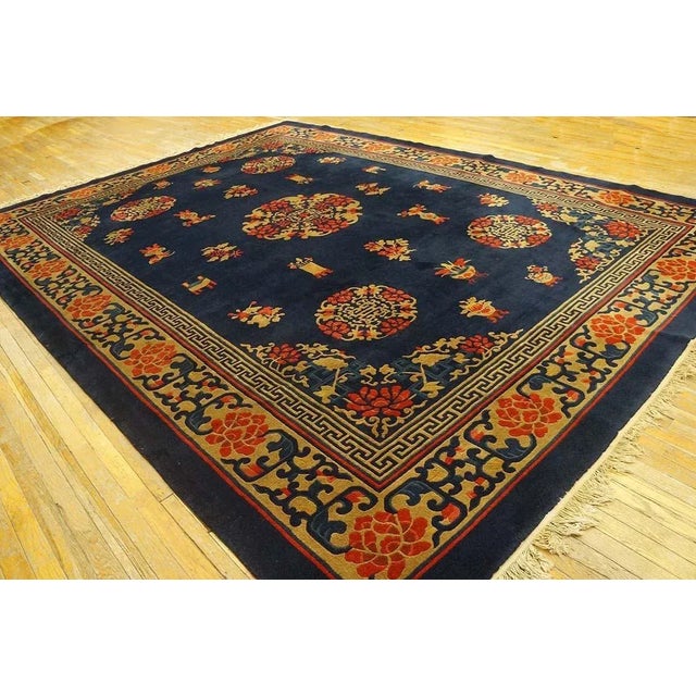 1920s Chinese Peking Carpet ( 10' x 13'6" - 305 x 411 ) For Sale - Image 4 of 9