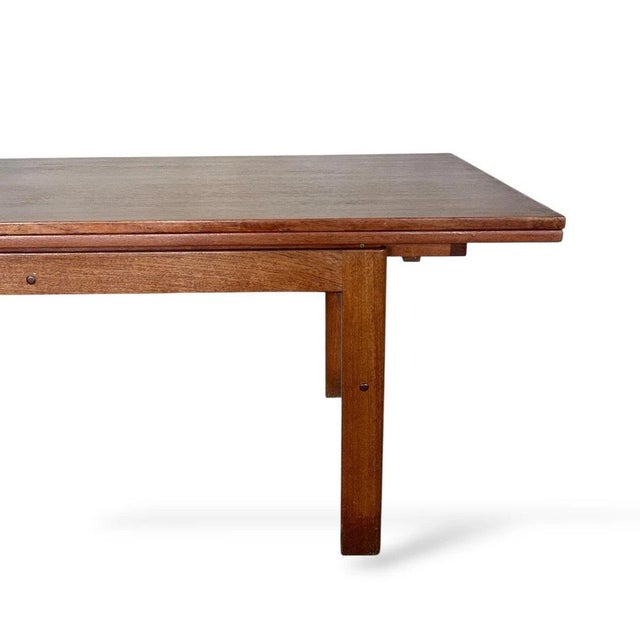Brown Mid-Century Modern Metamorphic Coffee Table in Teak For Sale - Image 8 of 10
