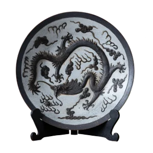 Nanking Crackle Glazed Dragon Charger, 19th Century