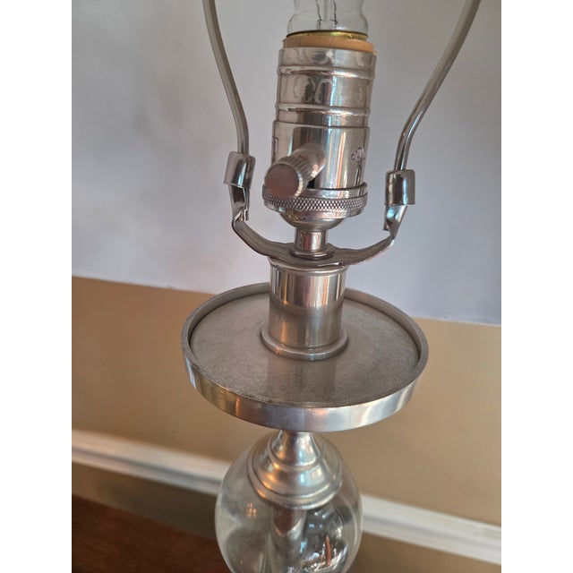 Early 21st Century Restoration Hardware Crystal Ball Table Lamp For Sale - Image 5 of 13