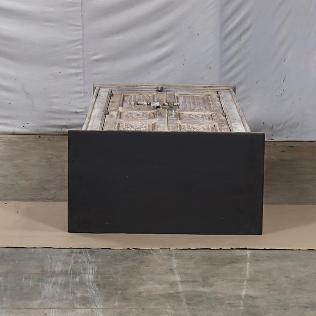 Armoire Constructed From Antique Indian Teakwood Doors and Elements For Sale In Santa Fe - Image 6 of 7