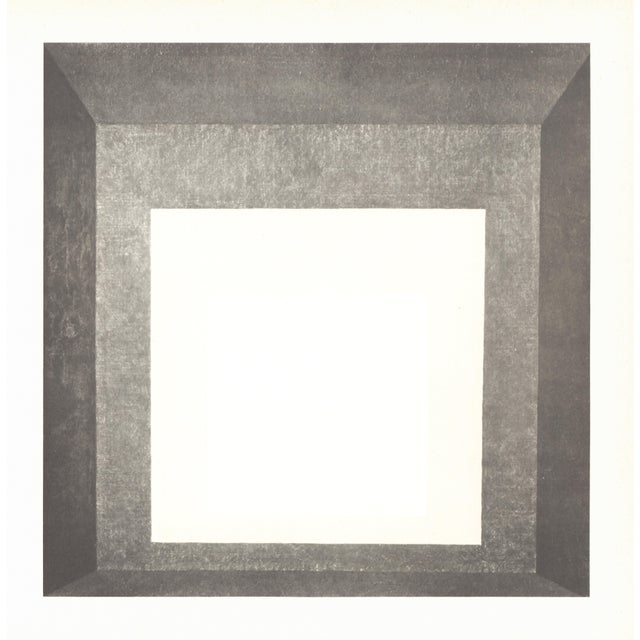 Bauhaus 1968 Josef Albers "White Line Squares" VIII Serigraph For Sale - Image 3 of 6