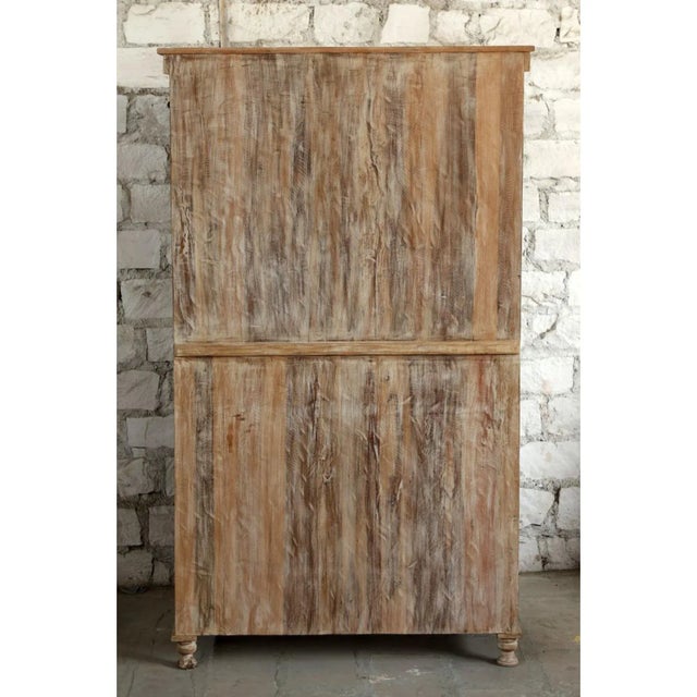 1920s Mid Century Wardrobe Armoire Vintage Colonial Style Carved Tall