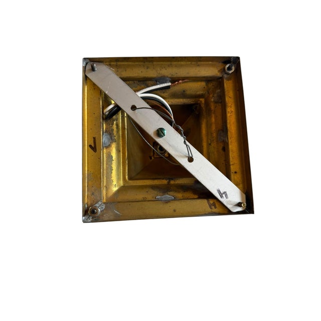 1920s Antique Mission Style Flush Mount Ceiling Lights - A Pair For Sale - Image 5 of 9