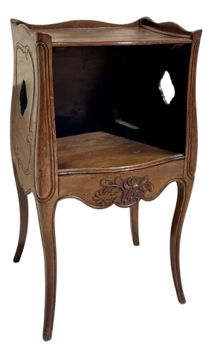 Louis XV Walnut Bedside Table
