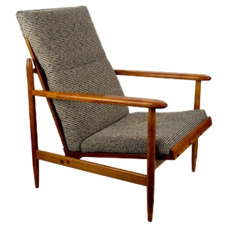 Armchair from Uluv in Cherry Wood, 1960 For Sale