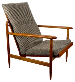Armchair from Uluv in Cherry Wood, 1960