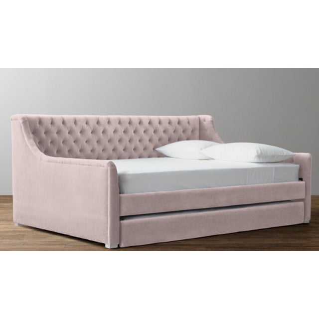 Twin Size Restoration Hardware Devyn Tufted Daybed + Trundle Chairish