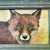 Original approx 5 x 7 painting on Masonite signed bottom left Overall size with vintage frame with rusted metal ring on...