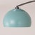 Nova 1960s 18" Black Nickel Sconce by Nova of California - Pool Blue Half Dome Shade, Mid Century Modern, Slide Dimmer For Sale - Image 4 of 7