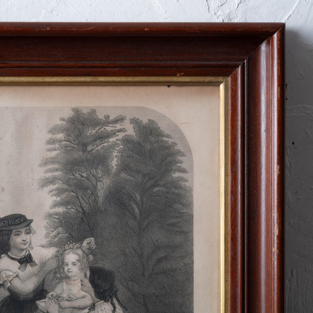 Printmaking Materials The Spring Time of Life Engraving by G. Bather, c.1868 For Sale - Image 7 of 8