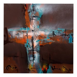 Ovidiu Kloska, the Breath of the Unseen Architect, Acrylic on Canvas For Sale