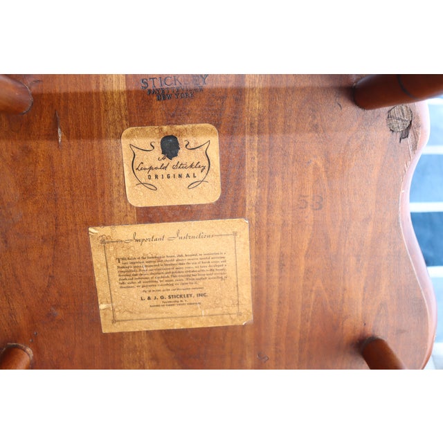 Authentic Stickley Sold Wood 6 Spindle-Back Windsor Chairs For Sale - Image 15 of 18