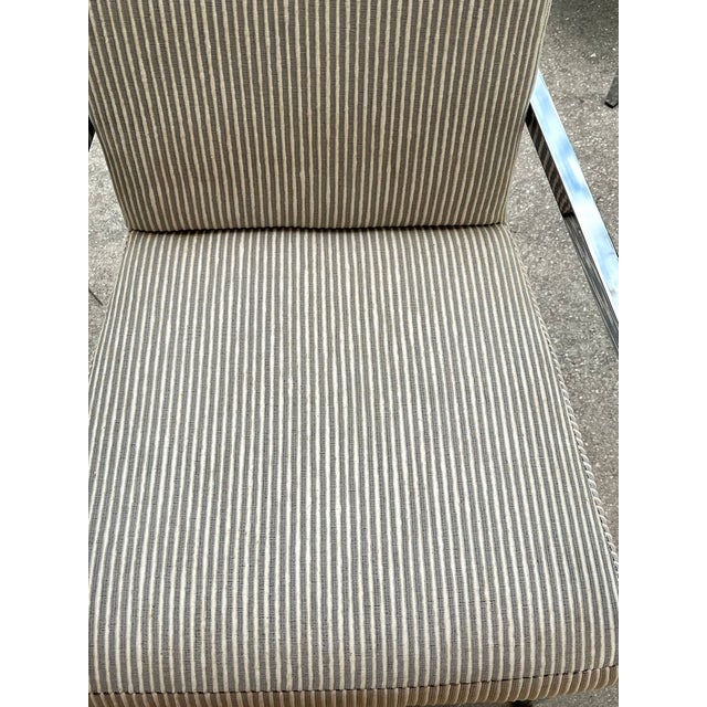 Pair of Mid Century Milo Baughman Style Tall Armchairs For Sale - Image 9 of 18