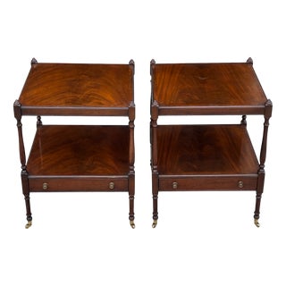 Edwardian Mahogany Side Tables, 1910s, Set of 2 For Sale