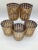 A stunning set of 5 Culver 22K gold overlay caning pattern, “Cannella” glasses. These were produced during the height of...