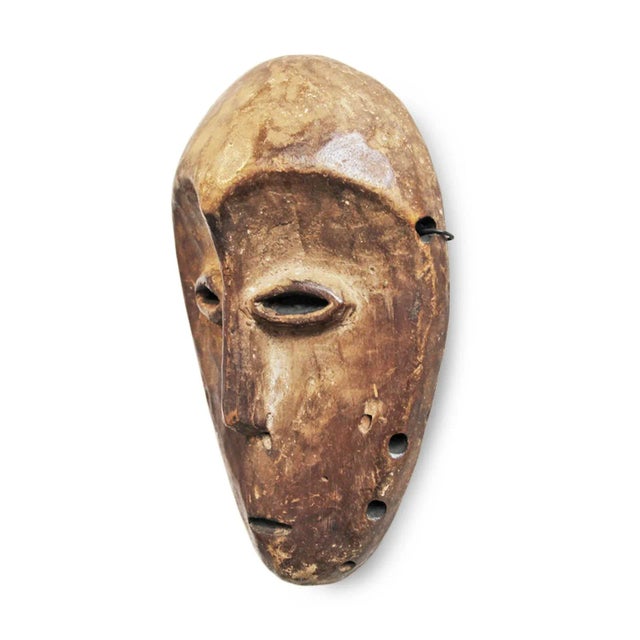 Original vintage wood carved Lega Passport Mask from Dominican Republic of Congo Central Africa. These special passport...