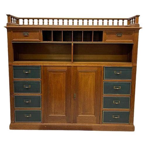 Dutch Oak Notary Cabinet, 1900s For Sale - Image 12 of 12