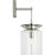 Modern Ray Booth for Visual Comfort Signature Elias 23" Sconce in Polished Nickel with Clear Glass For Sale - Image 3 of 9
