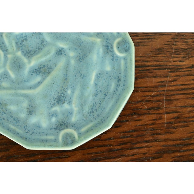 Ceramic Rookwood Pottery Arts & Crafts Glazed Ceramic "Potter at the Wheel" Paperweight, 1940 For Sale - Image 7 of 11