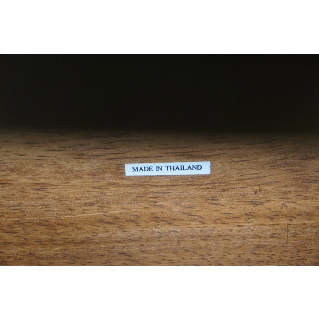 Mid 20th Century 12 Bottle Wooden White Painted Wine Rack Holder Console Server Bar Table For Sale - Image 11 of 11