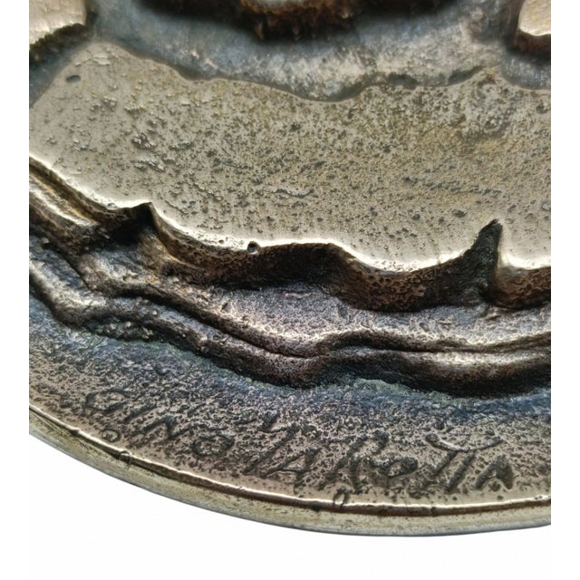 Italian The Sibylline Rose Bronze Decorative Medallion by Gino Marotta, 2000s For Sale - Image 3 of 8