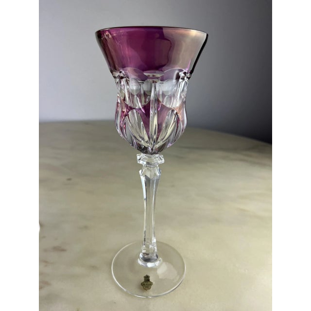 Vintage Lead Crystal Glasses, 1980s, Set of 6 For Sale - Image 12 of 13