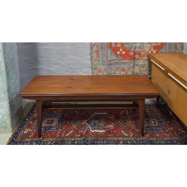 Brown Teak Metamorphic Coffee and Dining Table from Trioh, Denmark 1960s For Sale - Image 8 of 18