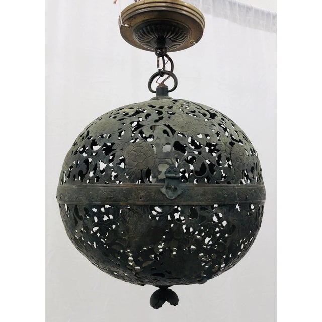 Antique Iron Chandelier For Sale - Image 10 of 13