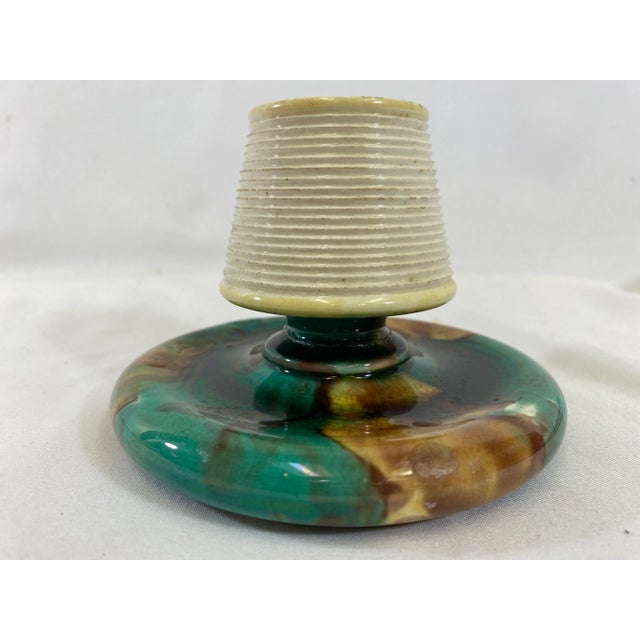 Antique Wedgwood Majolica Match Striker Made in England - Circa 19th Century For Sale - Image 9 of 11
