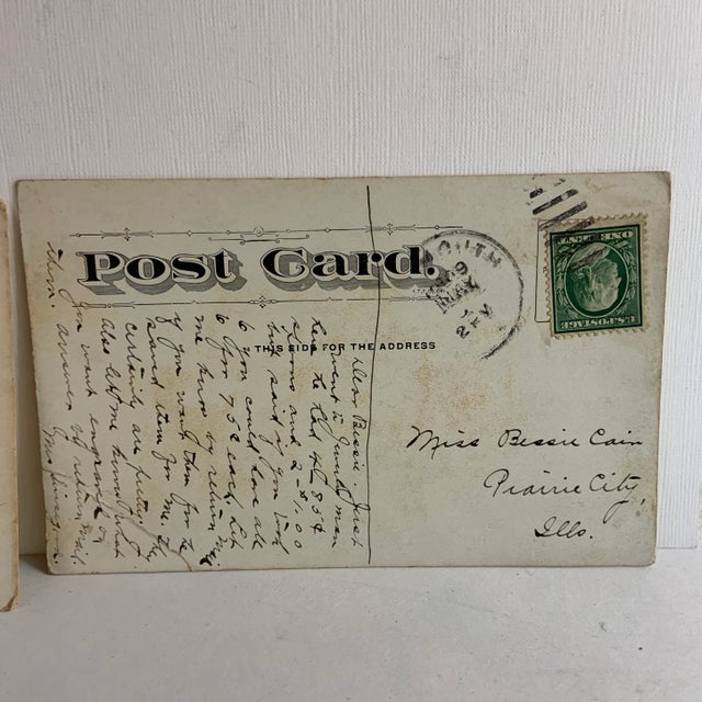 1905 Vintage Cowgirl Postcards - a Pair For Sale - Image 4 of 6