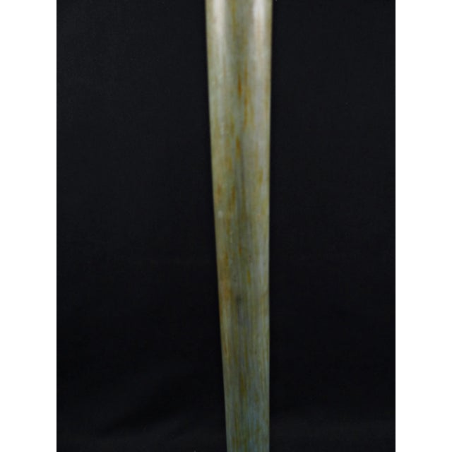 Large Art Deco Multi-Layered Glass Vase with Green Marble Effect by André Delatte for Delatte Nancy, 1920s For Sale - Image 3 of 14