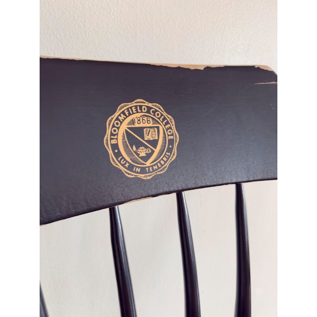 Late 20th Century University of Chicago Captain’s Chair, Windsor-Style Armchair For Sale - Image 9 of 17