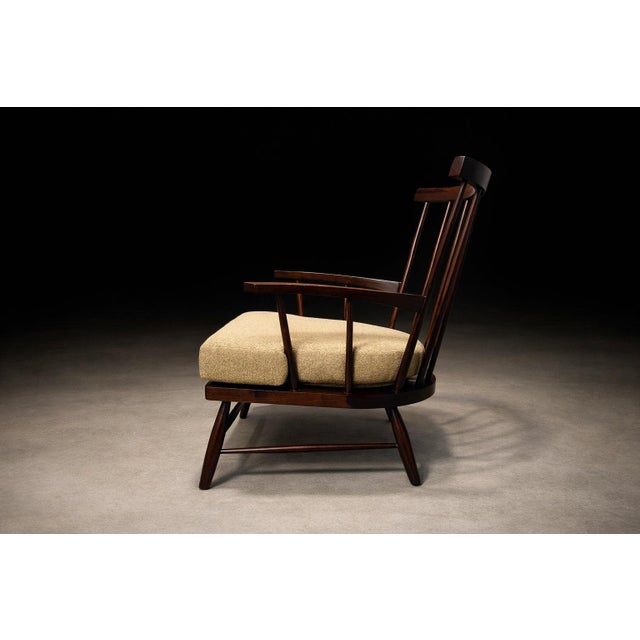 Brazilian Modern Armchair in Imbuia Wood & Cushion, a Forma Decorativa, Brazil, 1960s For Sale - Image 15 of 15