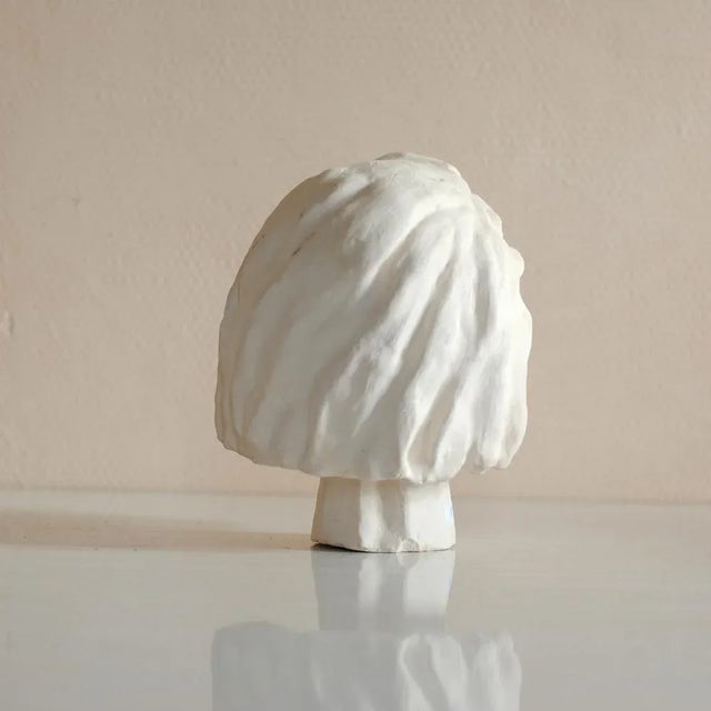 1970s French Plaster Head Sculpture For Sale - Image 5 of 11