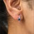 0.55 CT Natural blue sapphire and 0.18 diamond earrings in 14k gold For Sale - Image 18 of 18