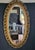 1900 - 1909 Early 1900s French Style Hand Carved Gilded Oval Beveled Wall Mirror For Sale - Image 5 of 12