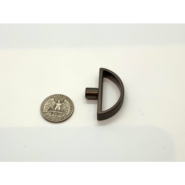 Modern Century Furniture Co Bronze Half Circle Pull For Sale - Image 3 of 3