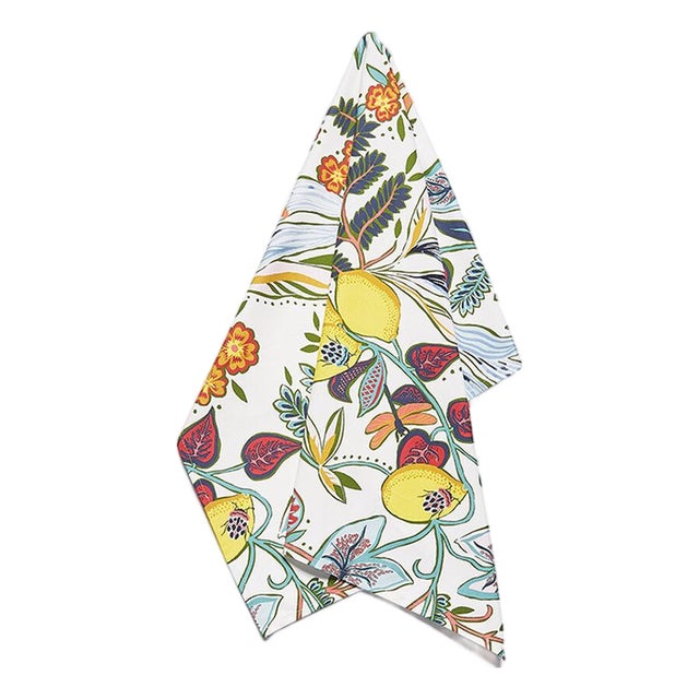 Botanical in Cotton Dishtowel For Sale